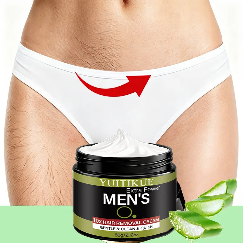 YUITIKUE Men's Hair Removal Cream – Gentle, No Irritation Hair Removal Cream Zpaxo