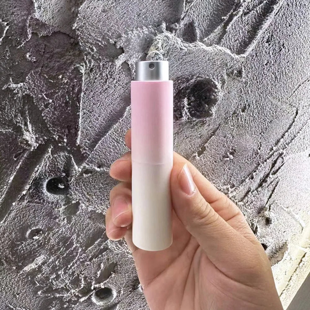 Portable Perfume Bottle Mini Aluminum Spray Empty Refillable Liquid Zpaxo pink