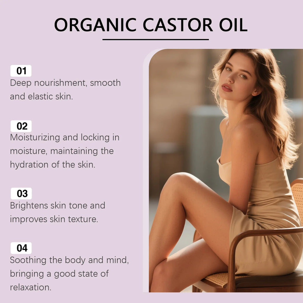 Organic Castor Oil Rose Quartz Roller Ball – 50ml Castor Oil Roller Zpaxo