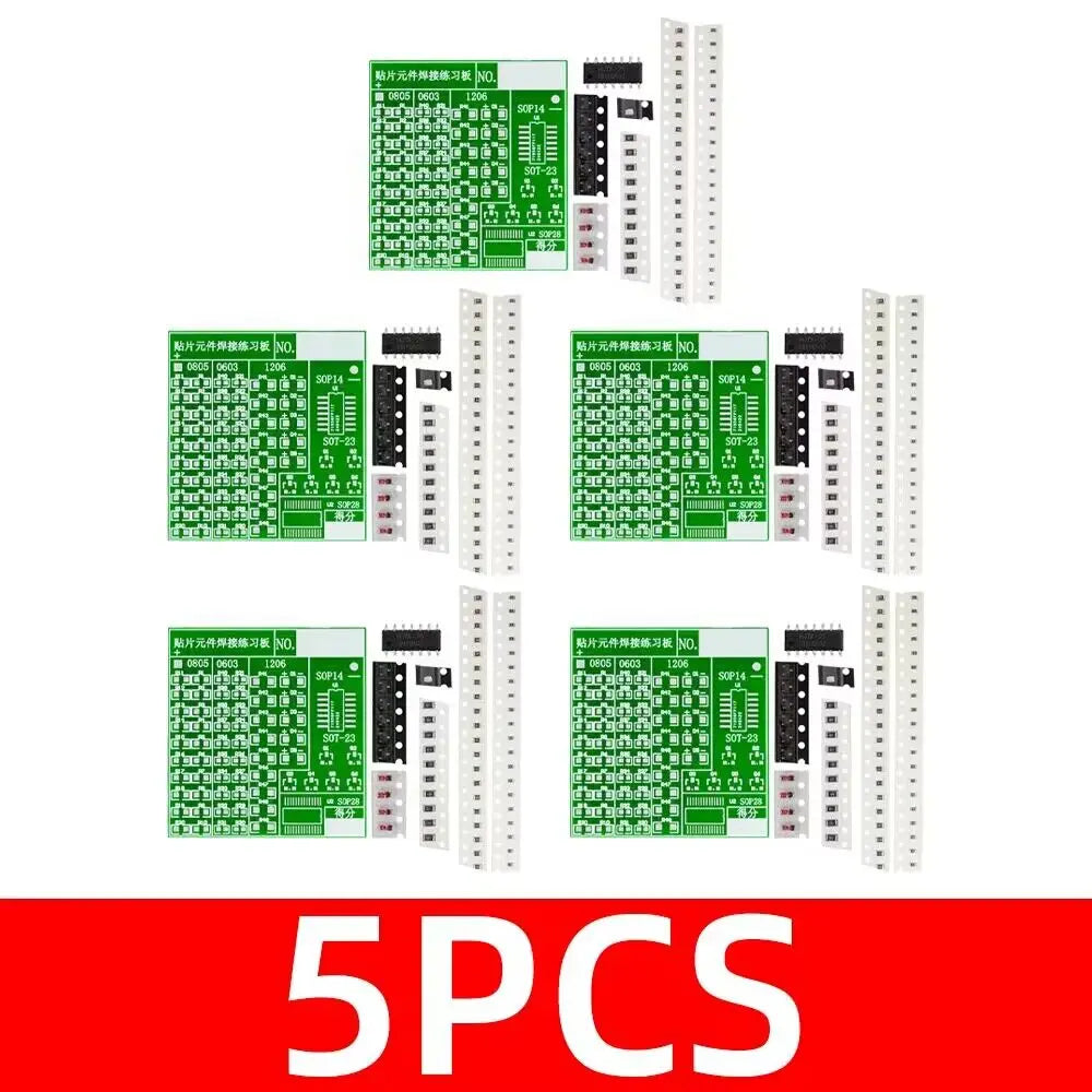 Lectronic SMT SMD Component Welding Practice Board Soldering DIY Zpaxo 5PCS
