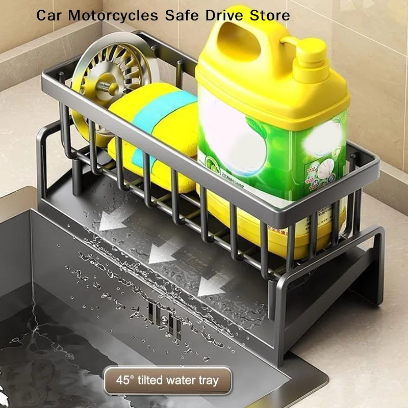 CMKitchen Multifunctional Shelf Sponge Drain Rack Sink Drainage