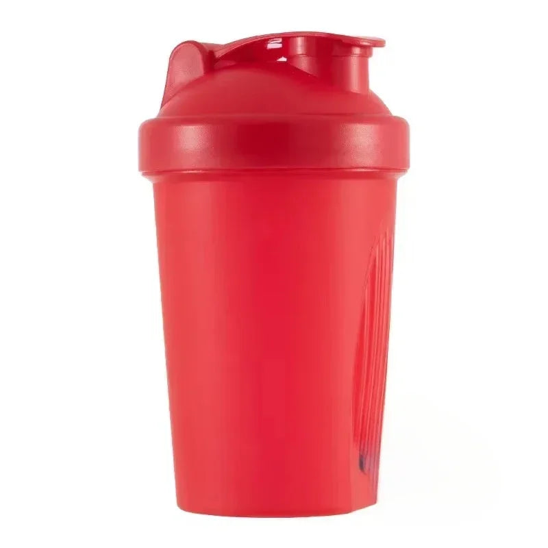 Hot 1-7PCS 400ML Blender Shaker Bottle with Scale Protein Shakes Leakproof for Powder Workout Gym Sport Mixing Cup Water Bottle Zpaxo Red