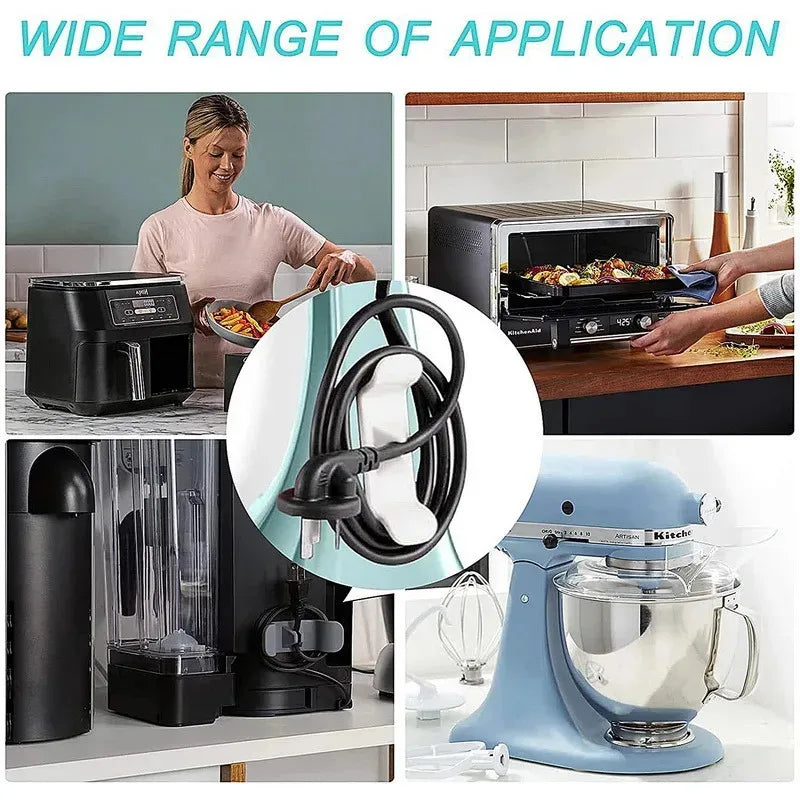 Kitchen Cord Organizer & Cable Wrap Holder for Appliances