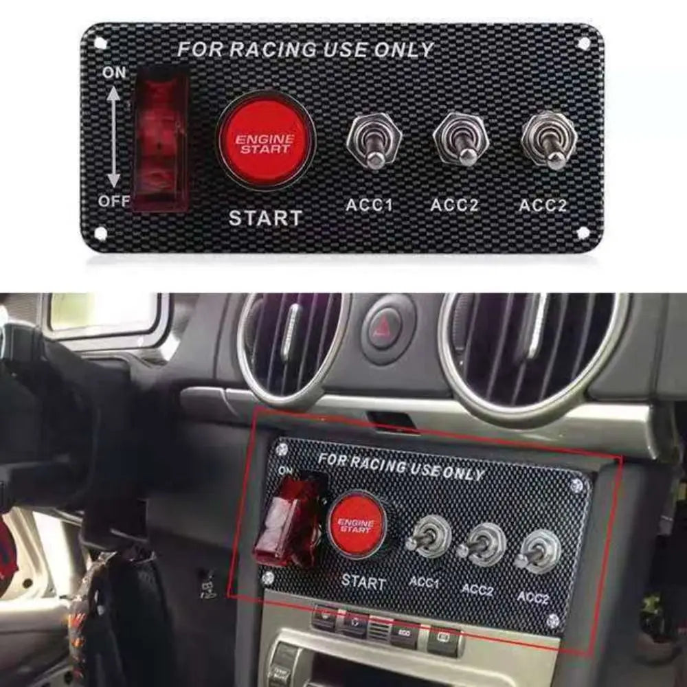 12V Toggle Ignition Switch Ignition Combination with LED Light LED Ignition Switch Panel High Quality Durable Zpaxo
