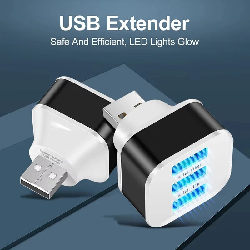 3 Port USB Slots Adaptor Multple USB Interface Extender USB HUB Quick Charger For Phone Tablet Laptops Car Electronics Accessory Zpaxo