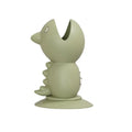 Multifunctional Cartoon Silicone Small Fish Toothbrush Holder Base Zpaxo Green