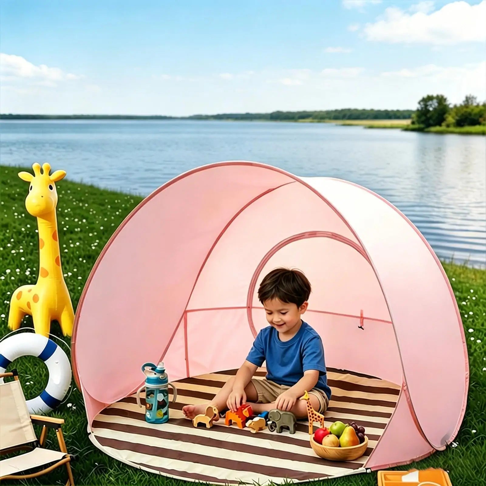 Beach Shade Portable Lightweight Protection Canopy Sun Family Adults