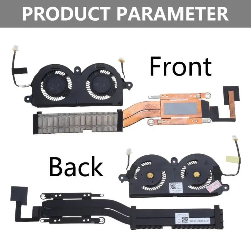 652F CPU Cooling Heat Sink Fan DC 5V 4-Pin DELLXPS 13 9380 7390 0WCX Zpaxo