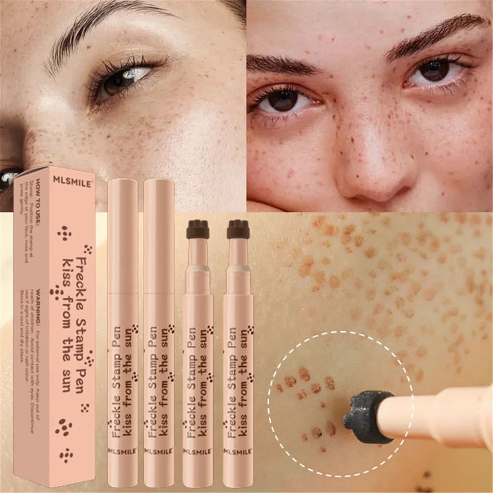Natural Lifelike Freckle Pen Waterproof Concealer Dot Spot 3D Stamp Zpaxo