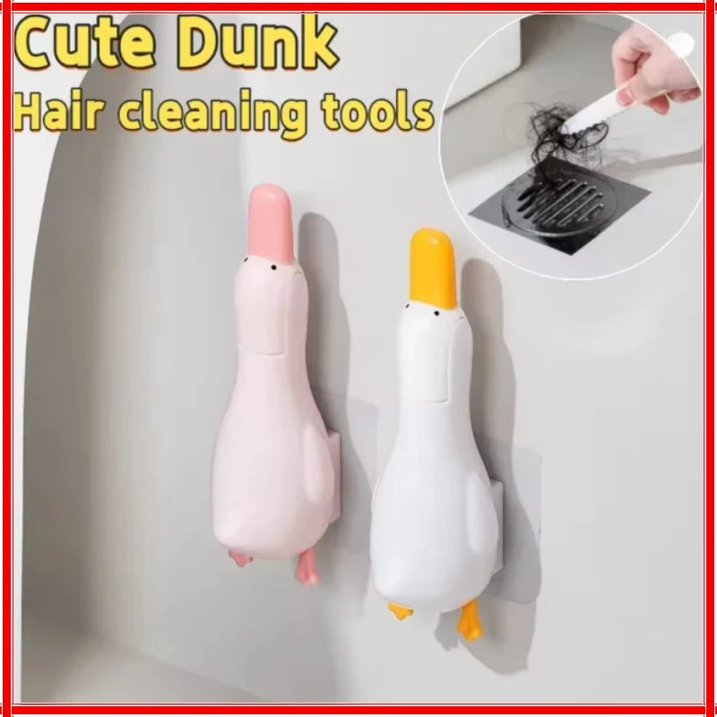 Bathroom Wall-mounted Hair Cleaning Clip Floor Drain Cleaning Tool Garbage Clip Toilet Sewer Tweezers Kitchen Sink Cleaning Tool Zpaxo
