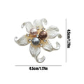 Flower Cufflink Button Elegant Classy Blossom Shape Shirt Suit