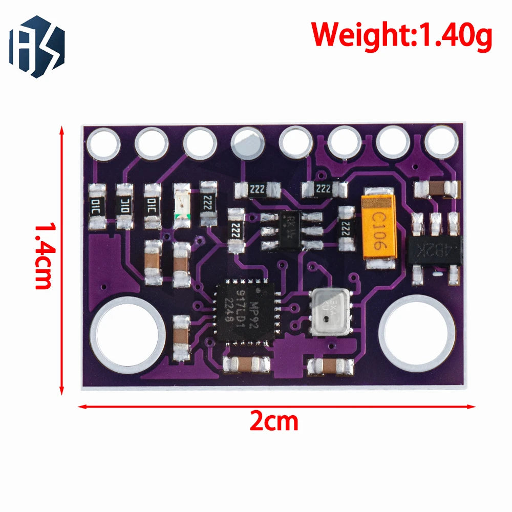 MPU-9250 9-Axis Motion Tracking Sensor Module: Accel/Gyro/Compass with SPI/I2C Interface – GY-91 Board for Arduino Zpaxo