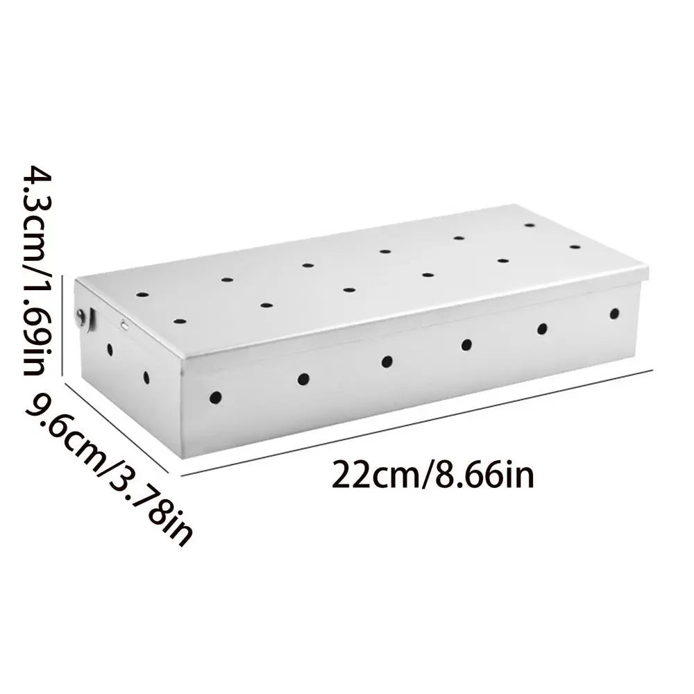 Wood Chip Box Storage Container Grill Accessories Outdoor Backyard