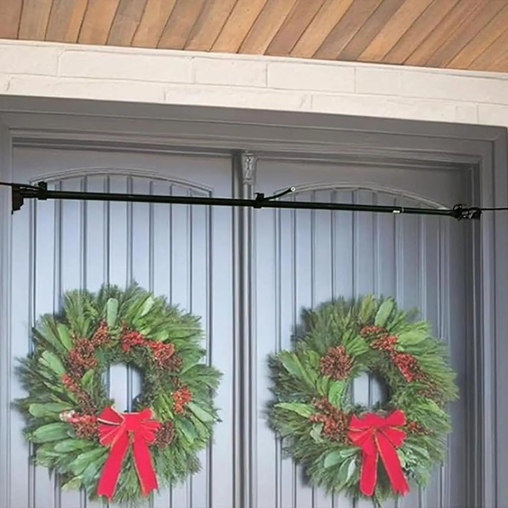 Garland Hanger for Door Frame Adjustable Halloween Garland Holder Holiday Decoration Display Hook for Balcony Courtyard Easter Zpaxo