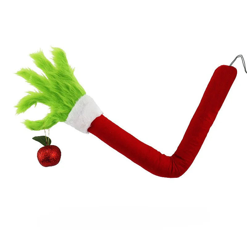 Holiday Christmas Tree Decorations Green Fur Monster Arms Home Decor Christmas Atmosphere Greenwich Doll Parties Fun Arms Zpaxo