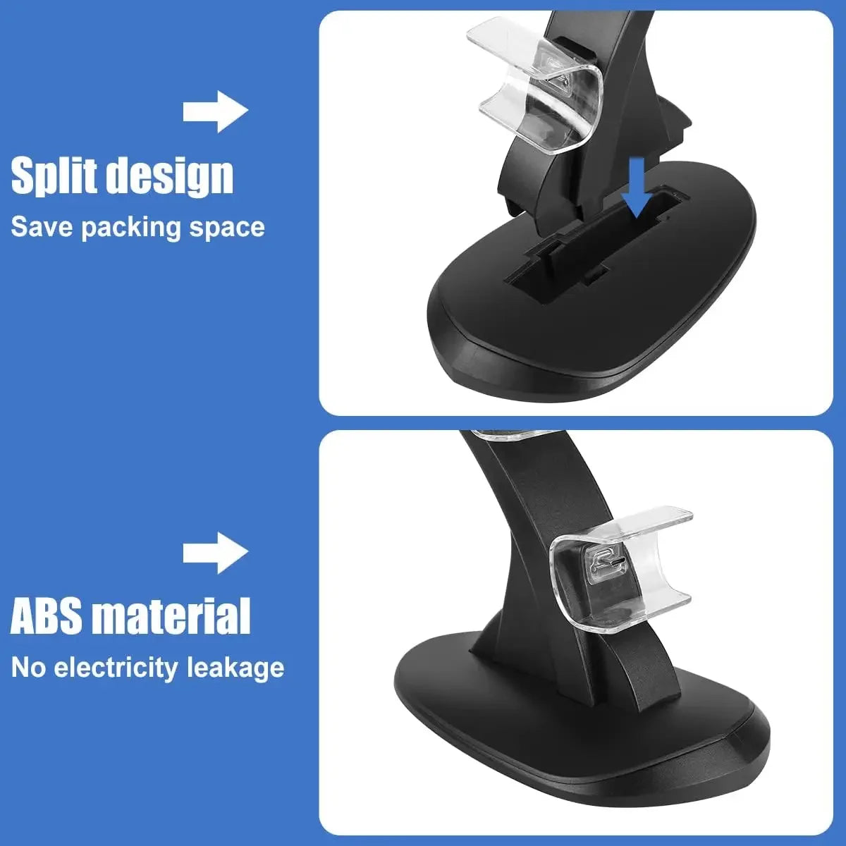 PS5 Controller Type-c Dual Sense Charging Station Dock Charger Stand Zpaxo