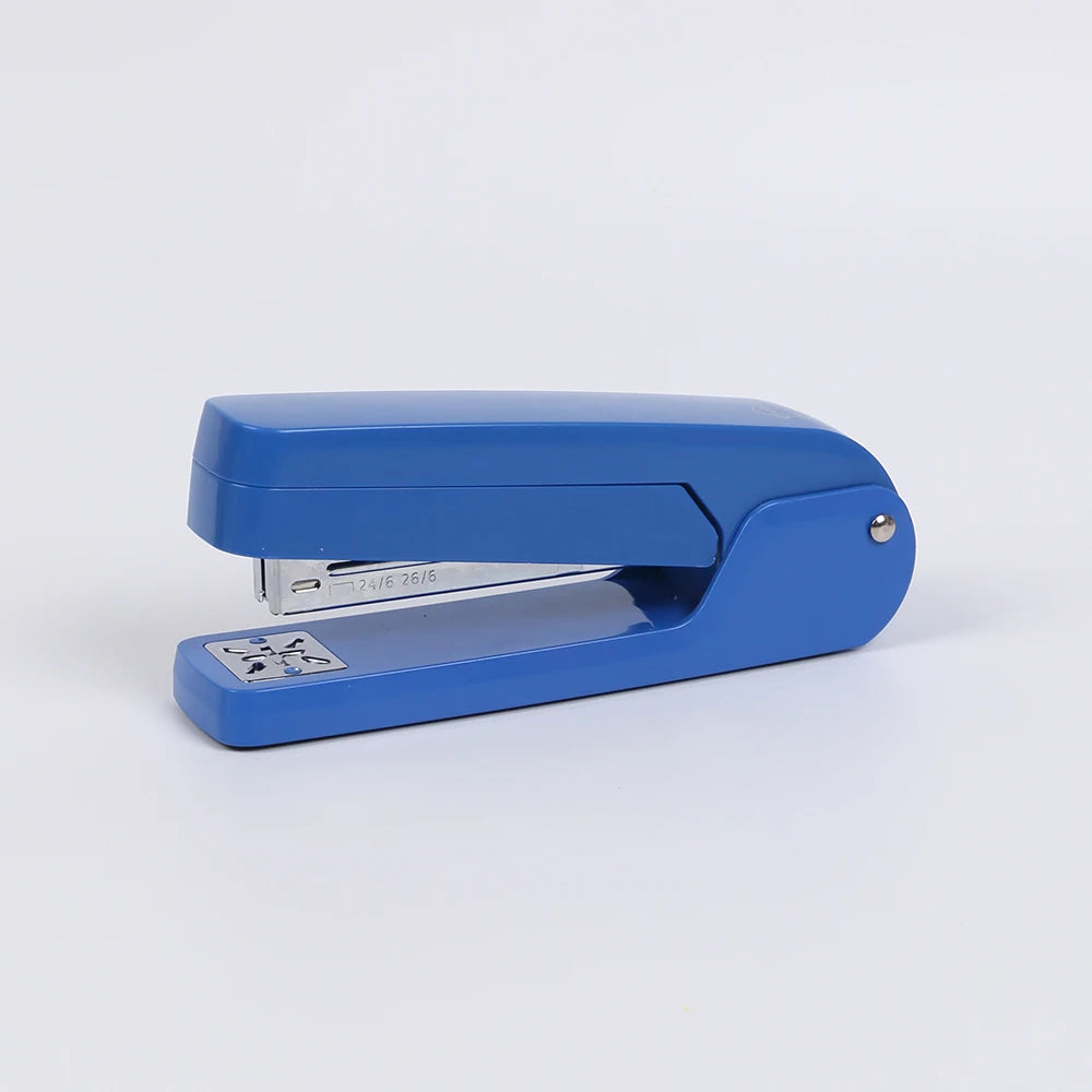 360-Degree Rotate Stapler Business Office Stationery School Classroom Bookbinding Supplies Stapler 25 Sheets Of Paper Capacity Zpaxo Blue
