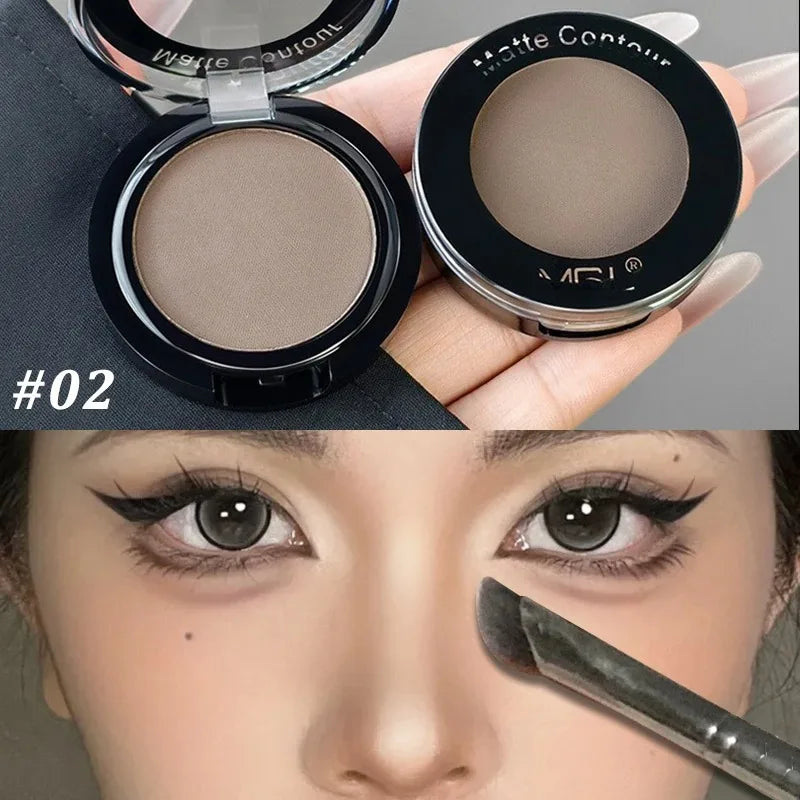Matte Eyeshadow Palette Black White Eye Contouring Natural Lasting Zpaxo 02