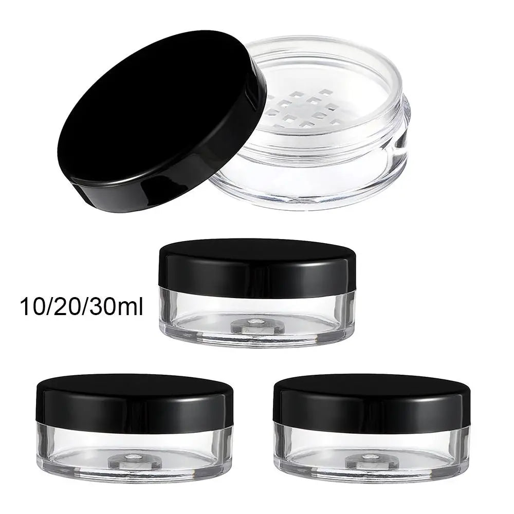 Refillable Loose Powder Containers Empty Reusable Compact Elasticated Zpaxo