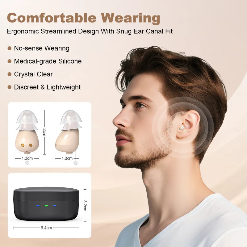Rechargeable Hearing Aid Elderly In-the-ear Intelligent Noise