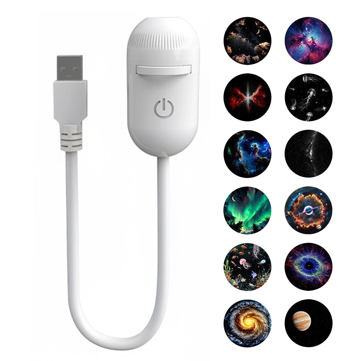 Mini Galaxy Star Projector Night Light Starry Sky Ambient Lamp USB Zpaxo 12 Projector Films