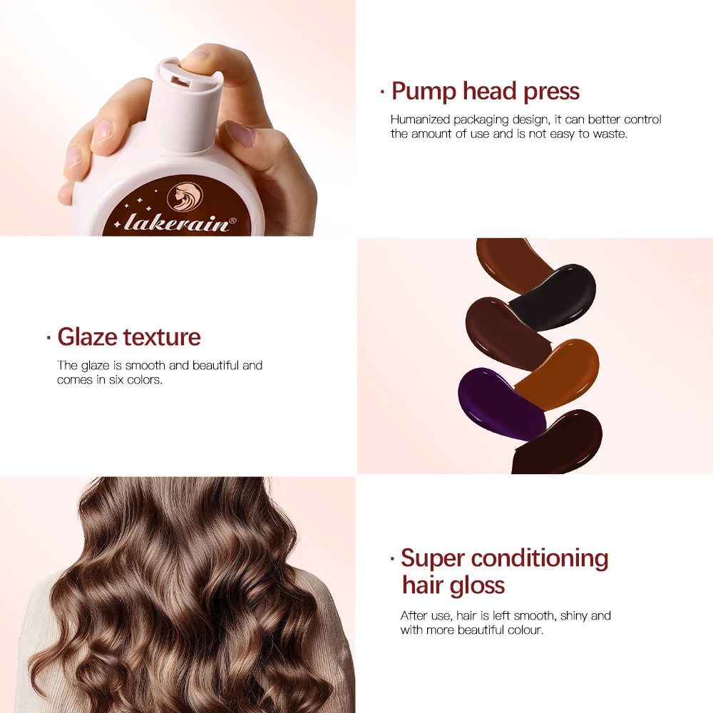 Glaze Super Gloss Color Conditioning Gloss Rinse Out Semi-Permanent Hair Gloss that Enhances Color and Boosts Shine & Hydration Zpaxo