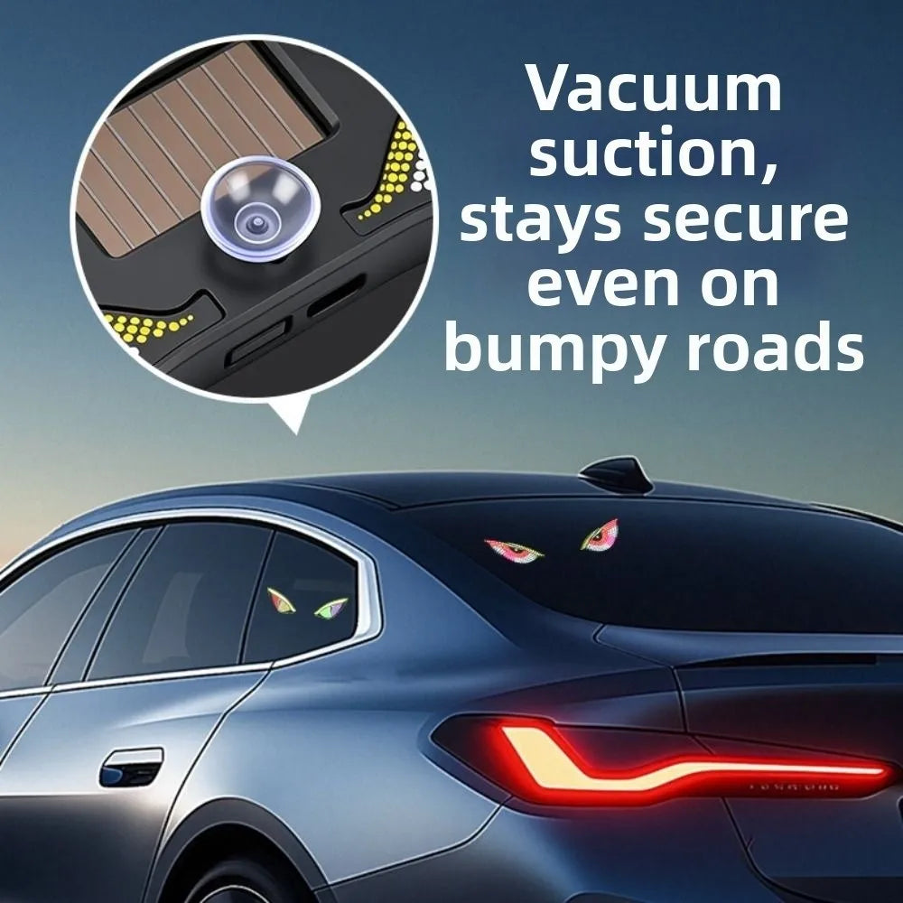 5 Modes Car Demon Eye Light Creative Suction Cup Installation Solar Zpaxo