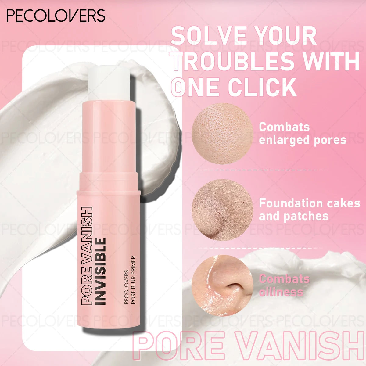1PC Perfect Makeup Invisible Pore Base Stick - Soft Texture, Light and Non-greasy, Gentle, Hides Pores and Lemishes Zpaxo