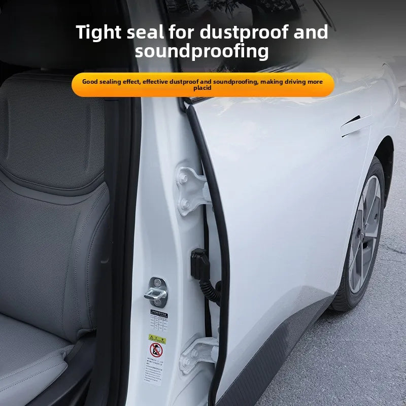 Car B-Pillar Door Edge Rubber Weatherstrip Seal – 2pcs 90cm