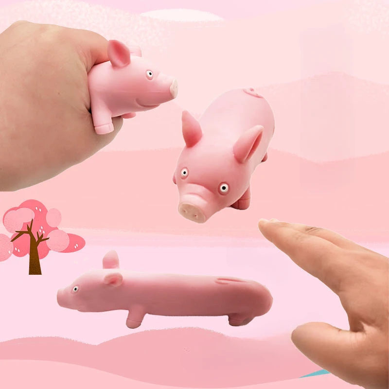 Stress-relieving Piggy Figurine Relief Cute Pink Pig Toy Suitable