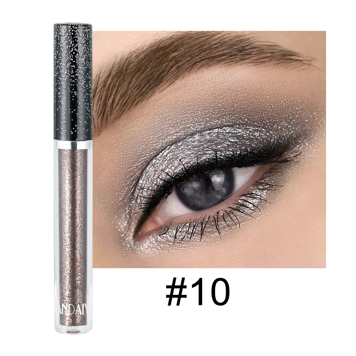HANDAIYAN Liquid Eyeshadow Metallic Diamond Shiny Eye Liner Pen Zpaxo 10