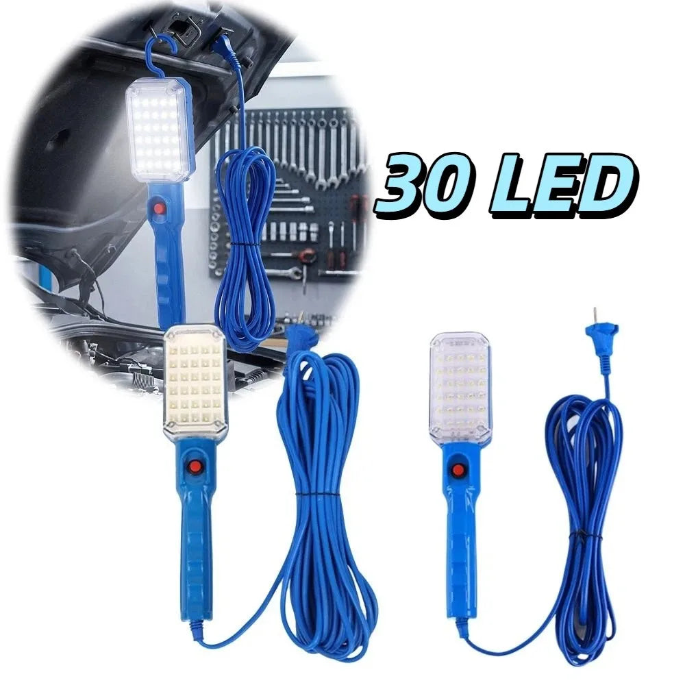 Portable 30 LED Workshop Flashlight 220V Magnet Handheld Repair Lamp Zpaxo