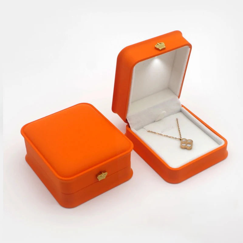 LED Light-Up Jewelry Box – Ring, Earring & Pendant Organizer