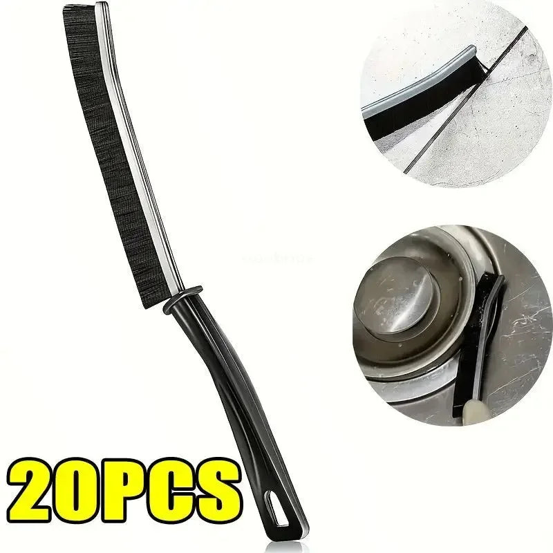 Crevice Cleaning Brush Durable Car Kitchen Tile Grout Dead End Bristle Cleaning Brush Bedroom Floor Line Cleaning Brushes Zpaxo 20PCS
