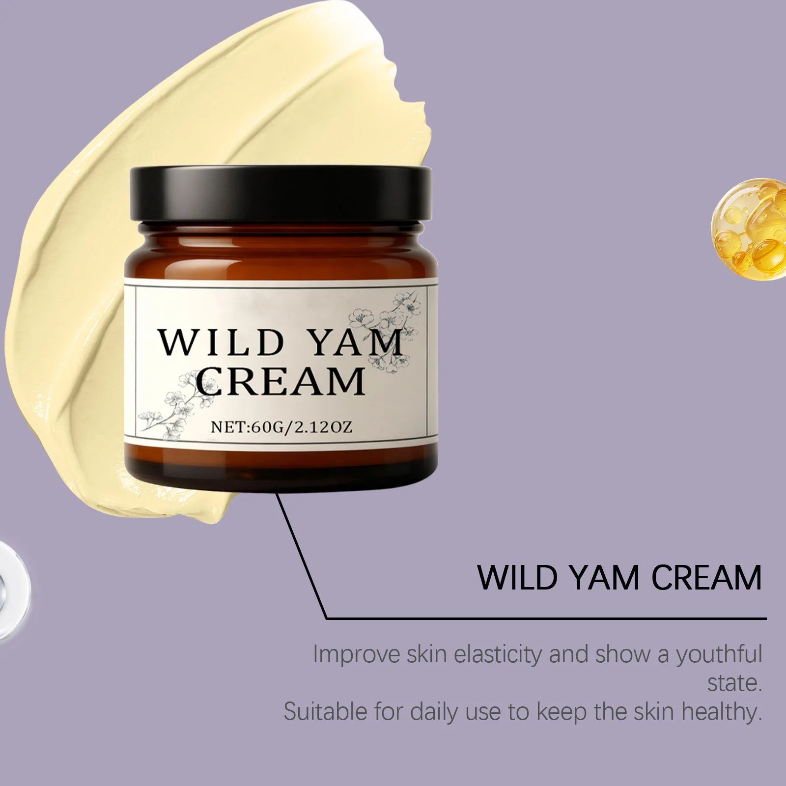 Wild Yam Cream for Menopause Relief & Hormone Balance – 60g Menopause Body Cream Zpaxo