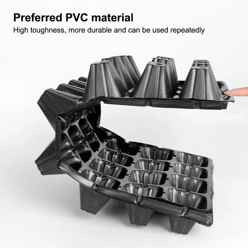 10 Plastic Seedling Trays Garden Efficient Germination Ideal Flower Zpaxo