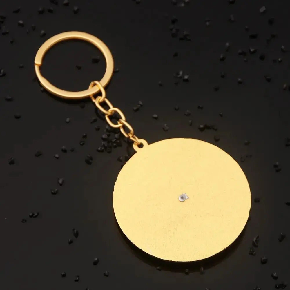 Color Wheel Color Wheel Keyring Rotatable Turntable Spinning Color Compass Keychain Metal Palette Rotable Color Palette Keychain Zpaxo