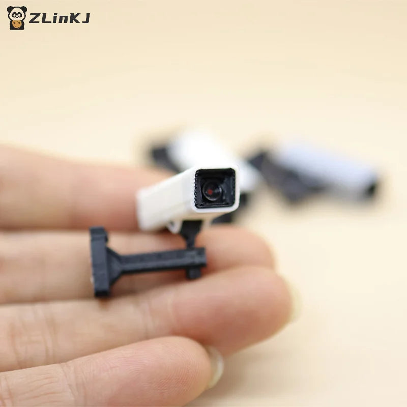 ▶1/12 Dollhouse Mini Surveillance Camera Model Dollhouse Home Decoration Accessories Dolls Home Micro Scene Ornament Zpaxo