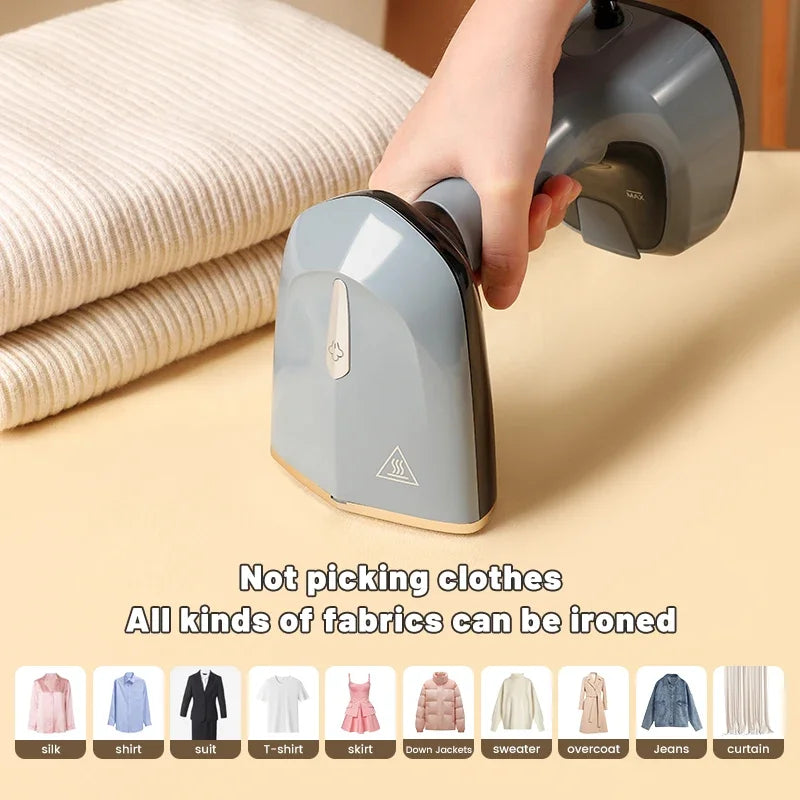 Foldable Ironing Machine 1500W Fast-Heat Garment Steamer Household Electric Fabric Steamer for Home Travel Handheld Steam Iron Zpaxo