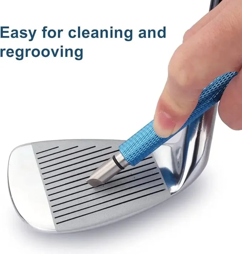 Golf Groove Sharpener – U/V/Square Wedge Regrooving Tool Golf Groove Sharpener Zpaxo