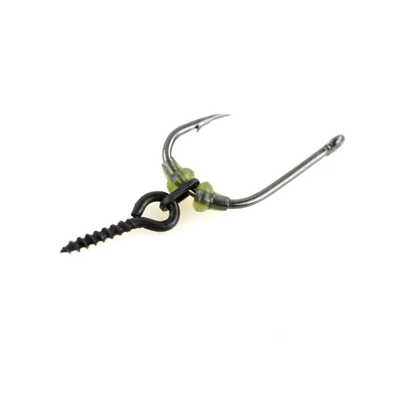 50-Pack Rubber Carp Fishing Hook Stoppers & Space Bean Beads Fishing Terminal Tackle Zpaxo