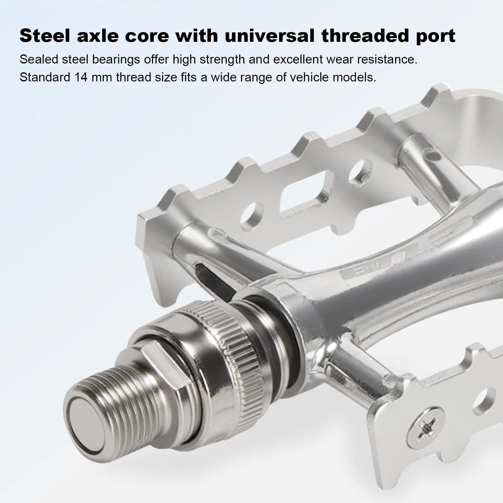 Aluminum Alloy Bicycle Pedal Triple Bearings Anti-slip High-grip