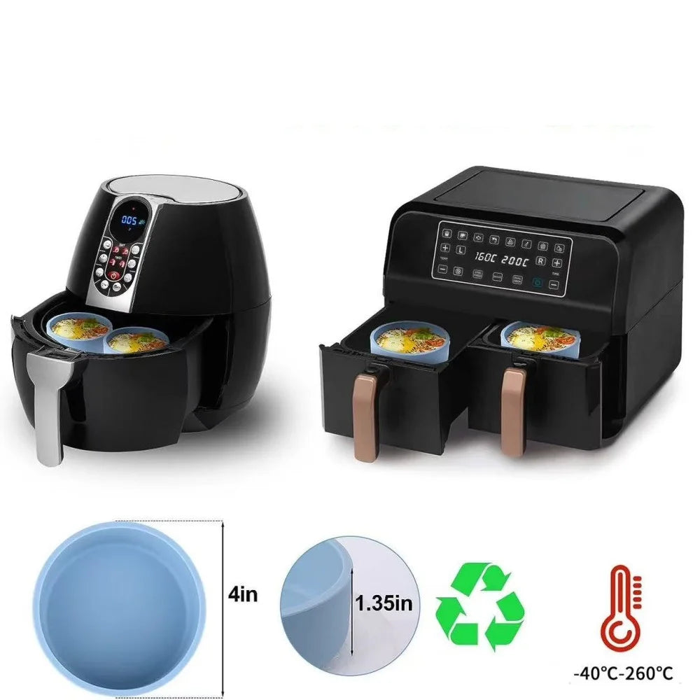 1 Circular Air Fryer Egg Mold Cooker Cup Microwave Oven Cooking Zpaxo