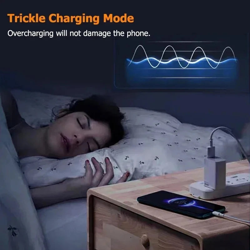 33W Fast Charger QC 3 0 USB C Cable 6A Quick Charging Turbo Charge