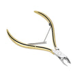 Nail Cutter Stainless Steel Toe Nail Clippers Gold Angled Toenail Trimmer Anti-Corrosion Heavy Duty Nail Nipper Nail Care Zpaxo Gold