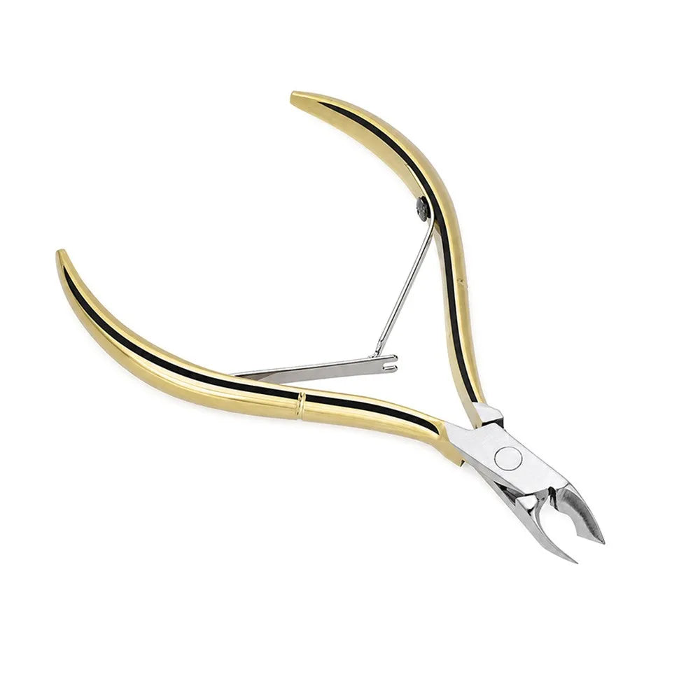 Nail Cutter Stainless Steel Toe Nail Clippers Gold Angled Toenail Trimmer Anti-Corrosion Heavy Duty Nail Nipper Nail Care Zpaxo Gold