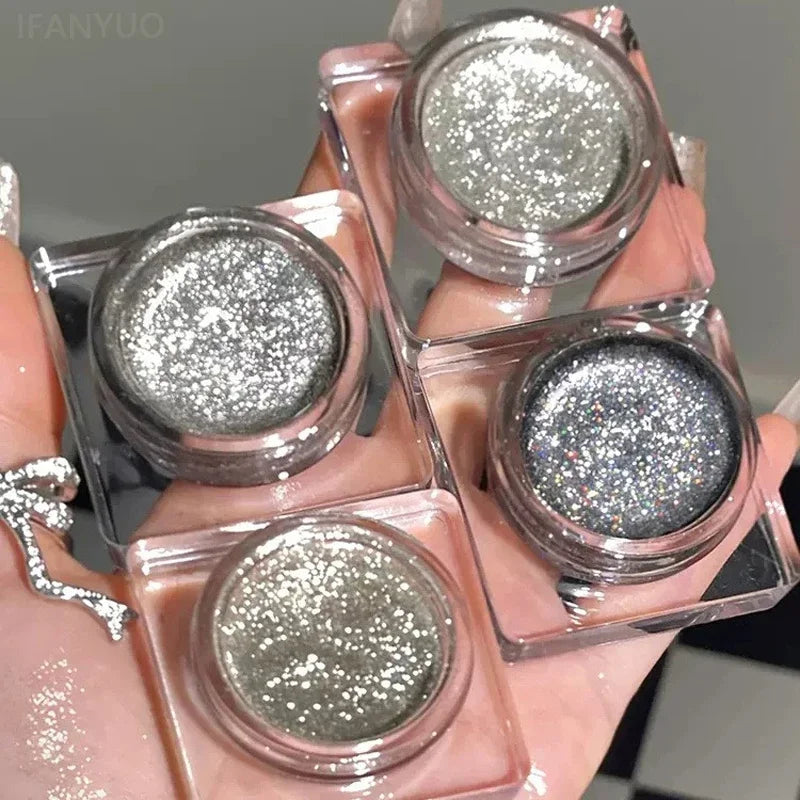 Gorgeous Glitter Eyeshadow Long Lasting Waterproof Pearlescent Glitter Shimmer Eye Shadow Eyes Body Glitter Makeup Cosmetics Zpaxo