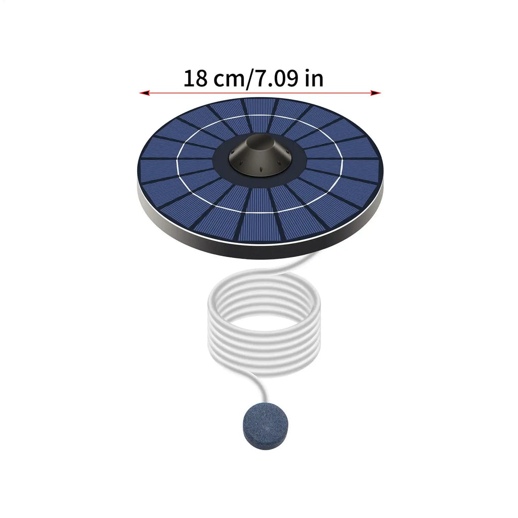 Solar Floating Pond Aerator Oxygen Pump Air Hose Bubble Stone Fish