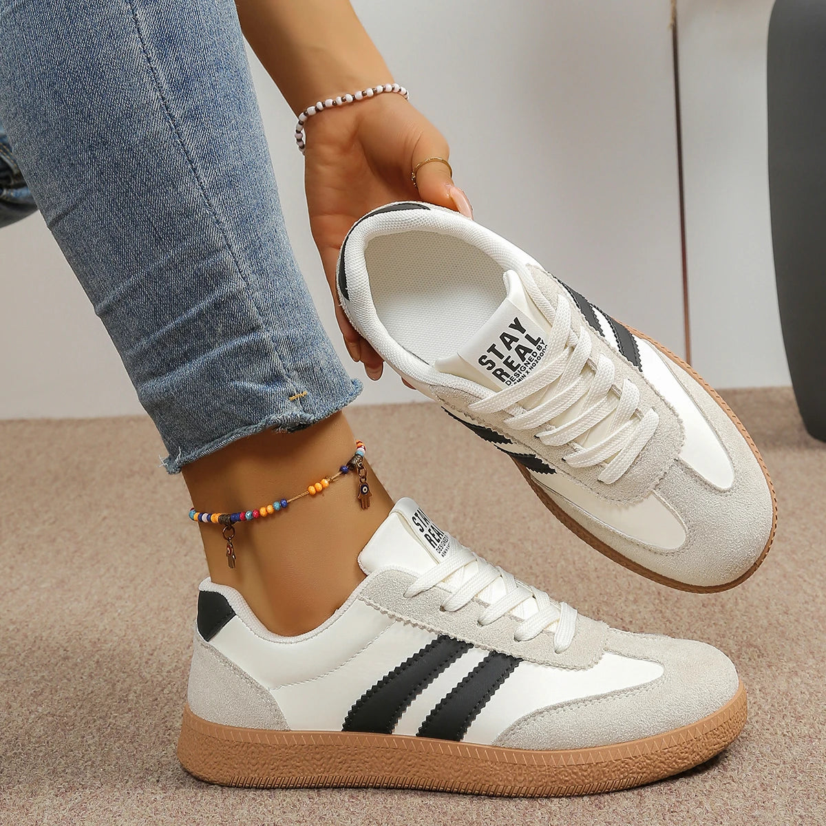 Women Sneakers Comfortable Classical Shoes Women Fashion Casual Flats Vulcanize Shoes Ladies Outdoor Walking Sneakers Women Zpaxo