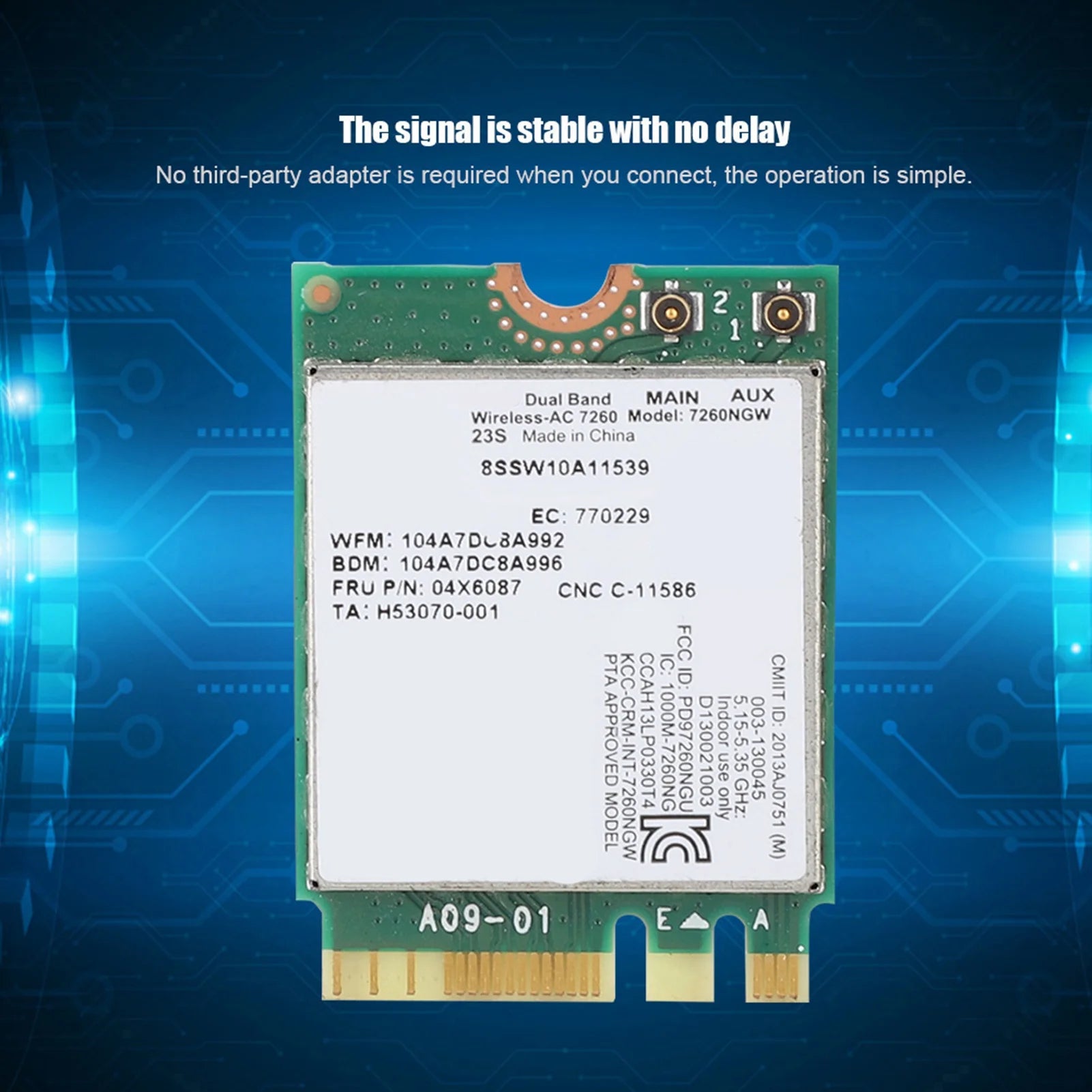 Dual Frequency Wireless Network Card For Intel 7260AC 7260NGW Dual band Wireless Network Card for Lenovo IBM Thinkpad FRU04X6087 Zpaxo